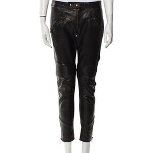 Valentino Black Leather Pants *defect*